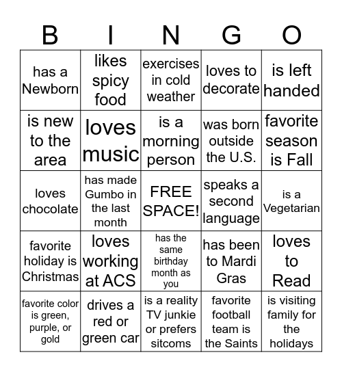 Masquerade BINGO  Bingo Card