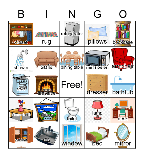 Home 2 Bingo Card