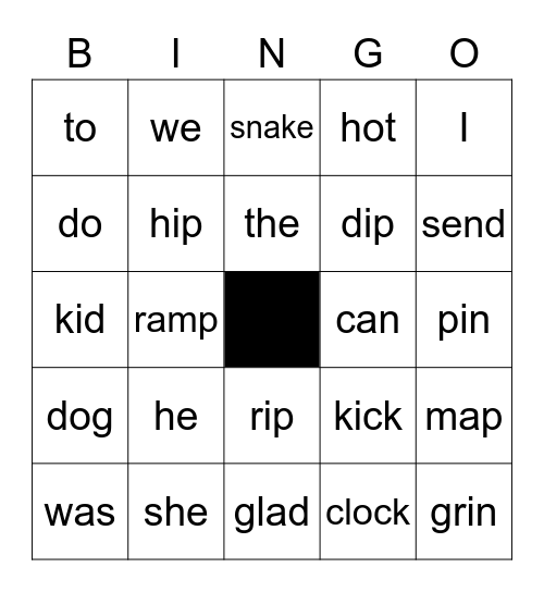 Great Bingo Card