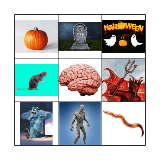 Halloween Bingo Card