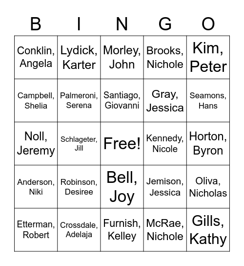 FOSC RESOURCE DESK Bingo Card