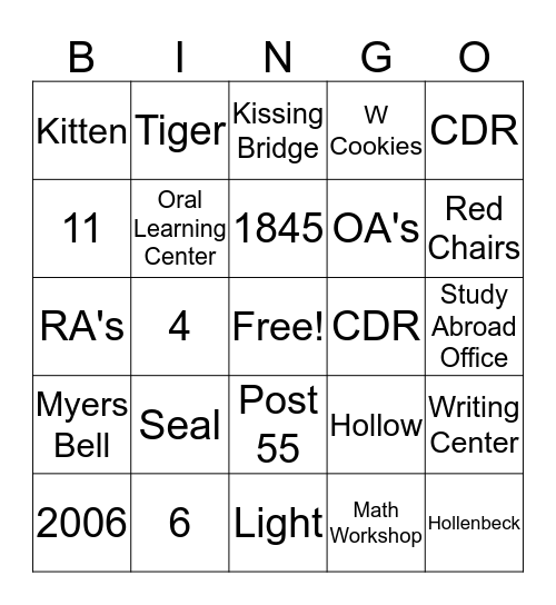 Boo-ingo Bingo Card