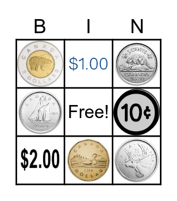 money Bingo Card