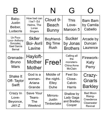 NHS Bingo Card Bingo Card