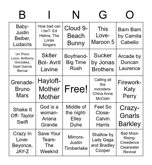 NHS Bingo Card Bingo Card