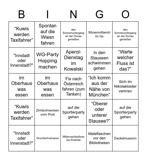 Passau Bingo Card