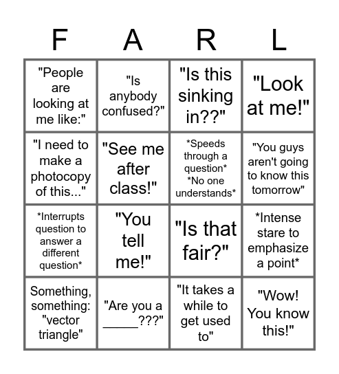 Bingo Card