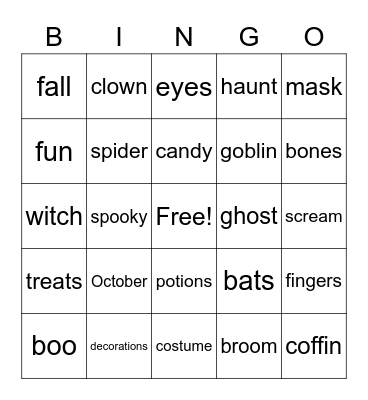 Maris Bingo Card