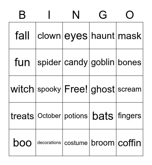 Maris Bingo Card