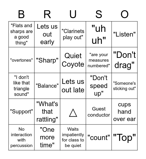 Brusseau Brusseau Bingo Card