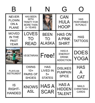 TRINITY SUPPORT SERVICES Bingo Card