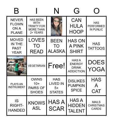 TRINITY SUPPORT SERVICES Bingo Card