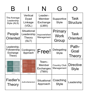 Chapter 4 BINGO Card