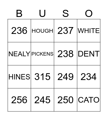 CHMS - BUS DRIVERS' APPRECIATION Bingo Card