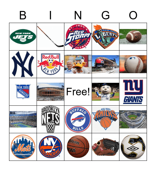 NY Sports!!! Bingo Card