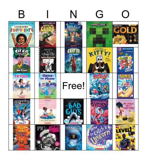 Book Fair Bingo Fall 2022 Bingo Card