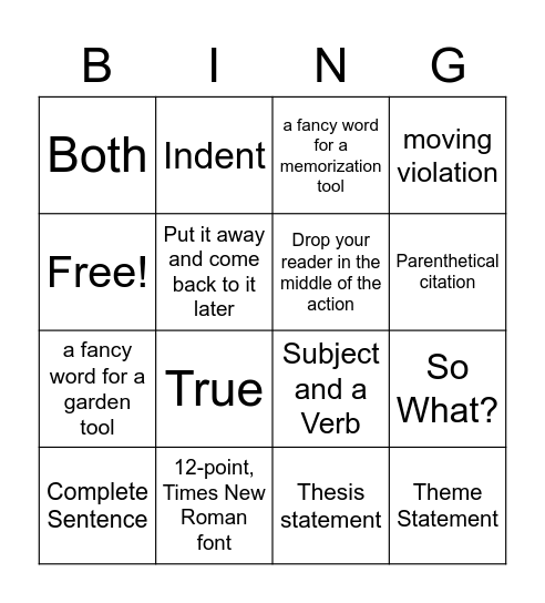 Flying Monkey BINGO Lounge (Week 2/Game 2) Bingo Card