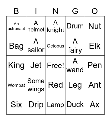 C4 lesson 2 book D Bingo Card