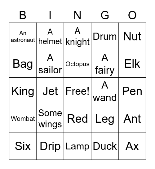 C4 lesson 2 book D Bingo Card