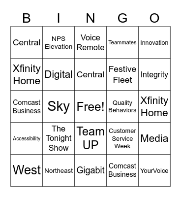 Da Verk Bingo Card