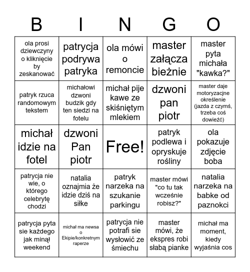 xddasdsa Bingo Card