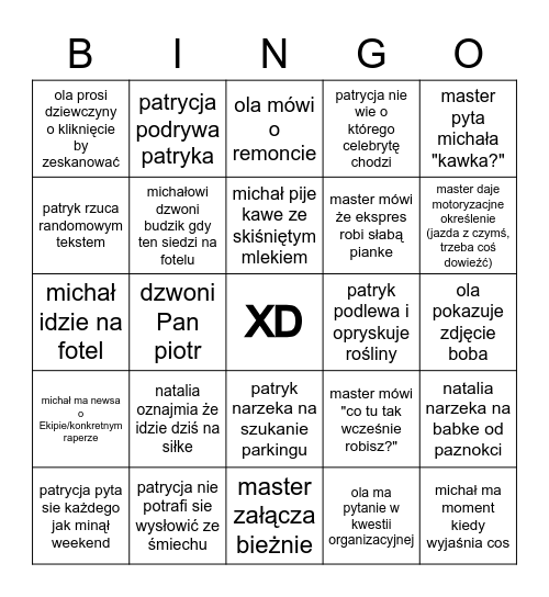 aadsas231 Bingo Card