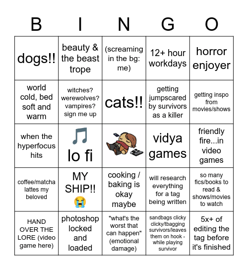 IRIS Bingo Card