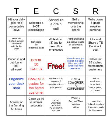CSR BINGO Card