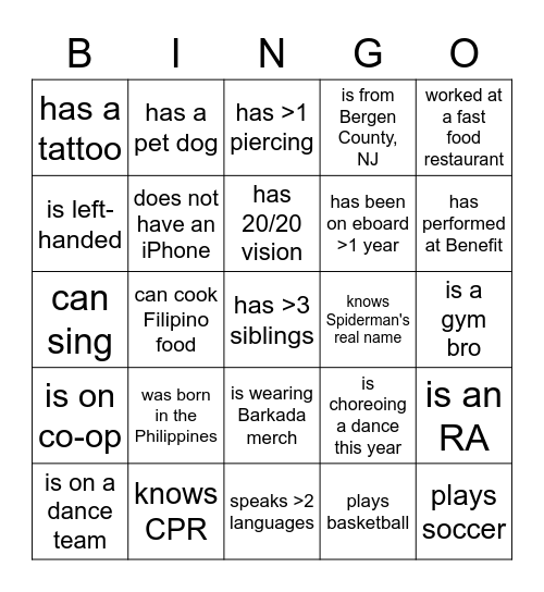 BIGGIEsmalls "Find Someone Who..." Bingo Card