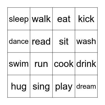 I used to... Bingo Card