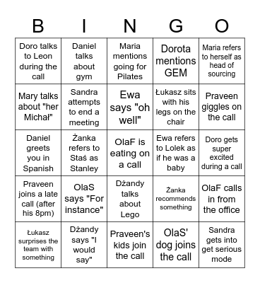 Ribs Chips Bingo Card