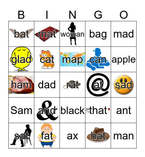 SHORT A BINGO Card