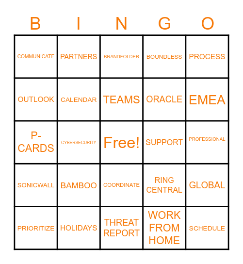 SONICWALL EA BINGO Card