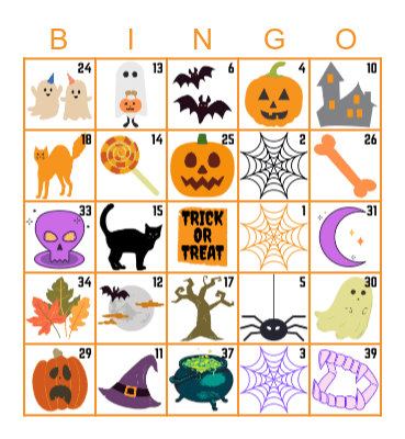 AWE Halloween Bingo Card