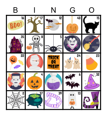 2021 Spooktacular Bingo Spectraculaire Bingo Card