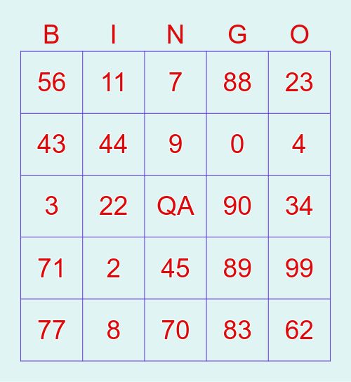 Chá da Dani Bingo Card