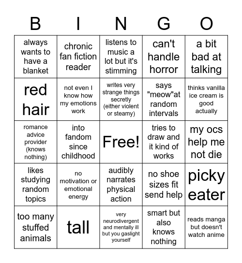 ZO BINGO Card