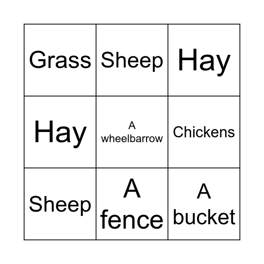 I see... Bingo Card