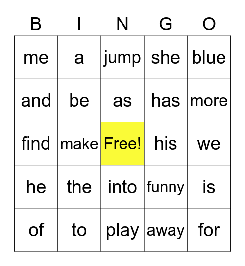 Trick Word Bingo! (Units 1-3) Bingo Card