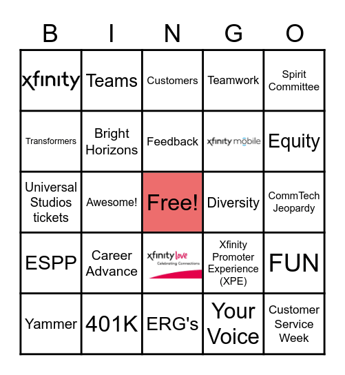 2022 Customer Service Week Bingo Card