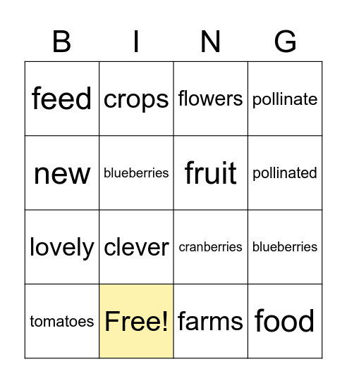 Facts about bumblebees Bingo Card