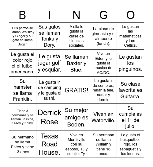 Las personas fenomenales de G2 Bingo Card