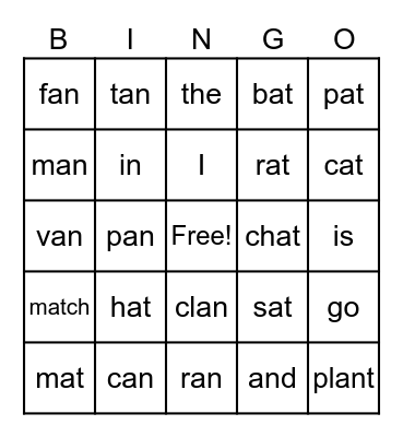 Unit 1 Biscuit Finds a Friend Bingo Card