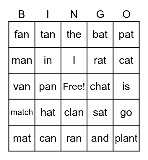 Unit 1 Biscuit Finds a Friend Bingo Card