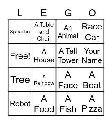 LEGO BINGO Card