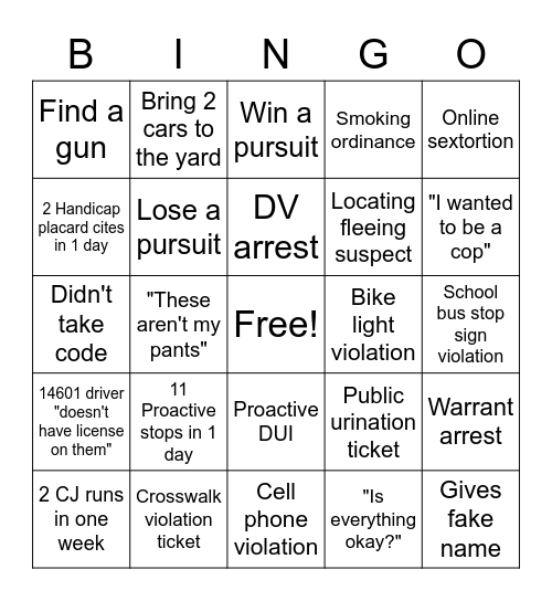 A-Team Watch 3 Bingo Card