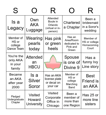 ALPHA XI OMEGA  --  HOMECOMING 2022 Bingo Card