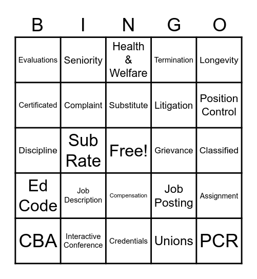 ESGVPAA Bingo Card