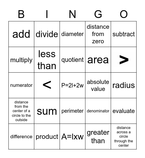 IKM Quiz Words Bingo Card