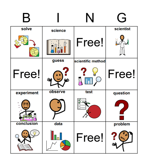 October Vocabulary Bingo Card